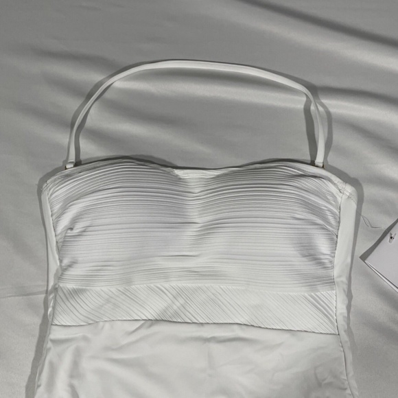 NEW La Blanca [ 0 ] Lets Duet Bandeau One Piece Swimsuit in‎ White - Picture 5 of 12